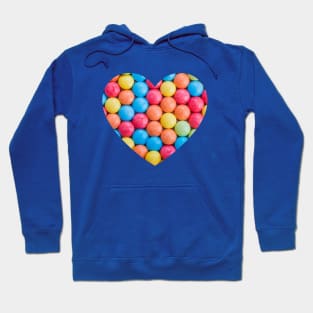 Sweet and Sour Candy Sugar Tarts Photo Heart Hoodie